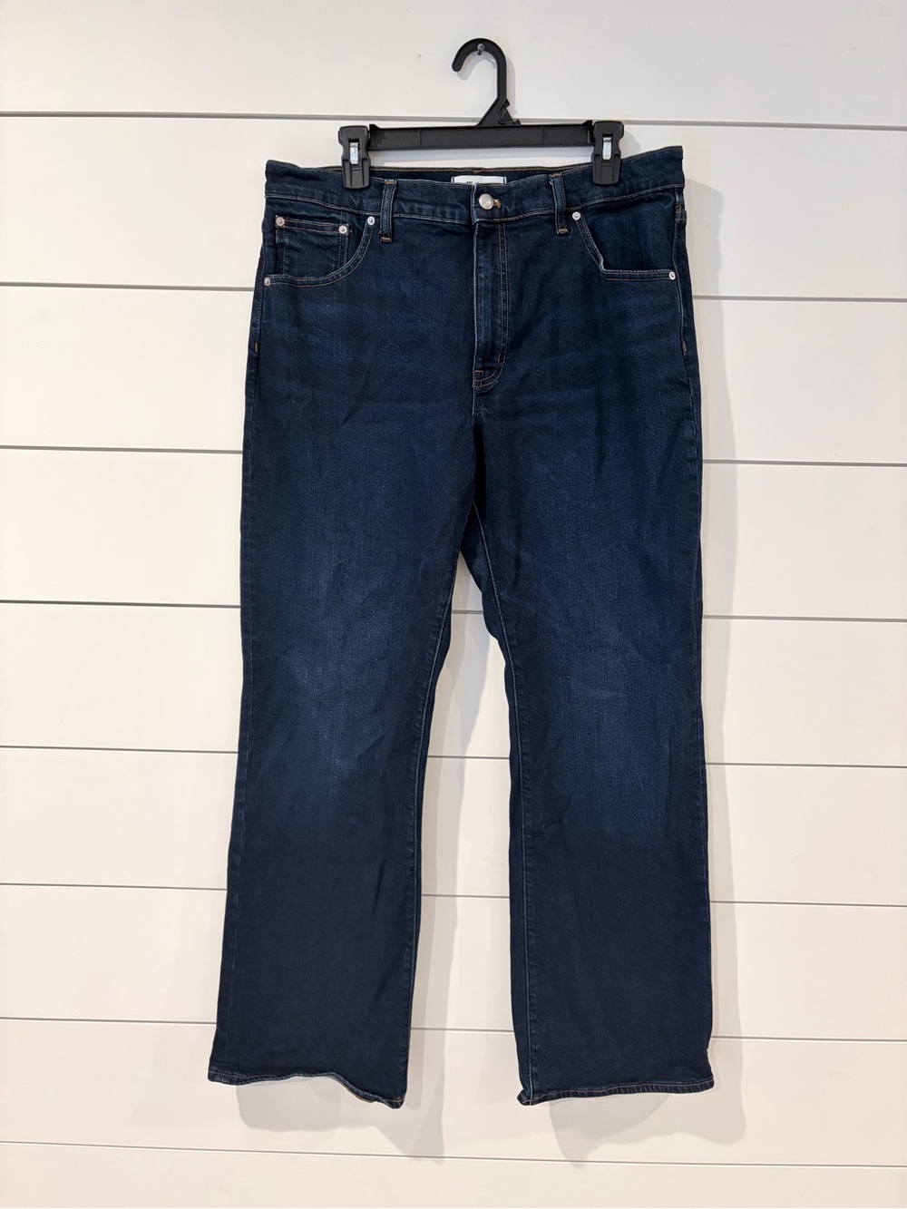 Madewell Relaxed Bootcut Jeans 32 Dark Wash Stretch 90s Normcore Western